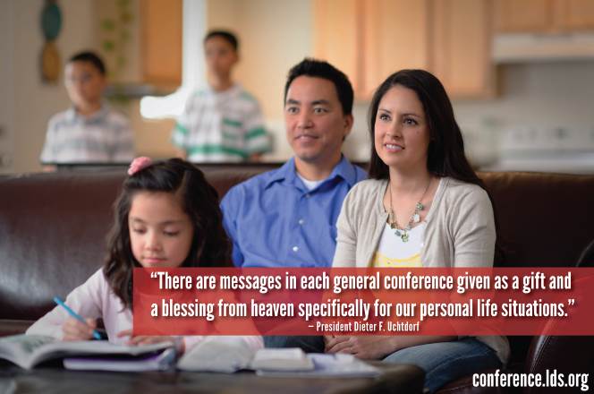 Listening to General Conference Talks as a Family