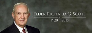 You Are Dearly Missed, Elder Richard G. Scott