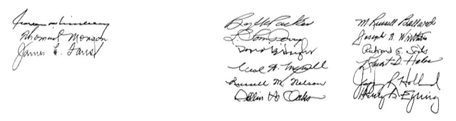Signature of the Apostles