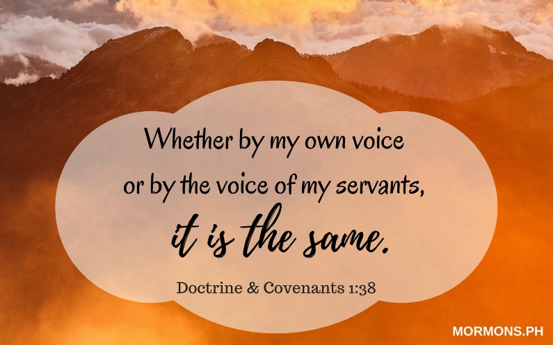 The words of the prophets are words of God