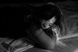 woman on the floor