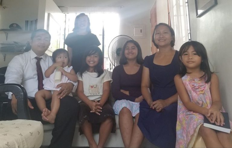 family picture inside house